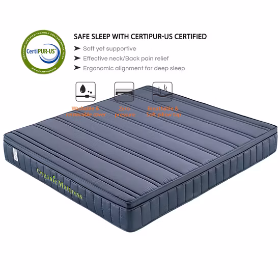 퀼트 패브릭 호텔 매트리스 5 성급 Sleepwell 5*6 천연 라텍스 킹 사이즈 메모리 폼 침대 스프링 Antidecubitus 매트리스